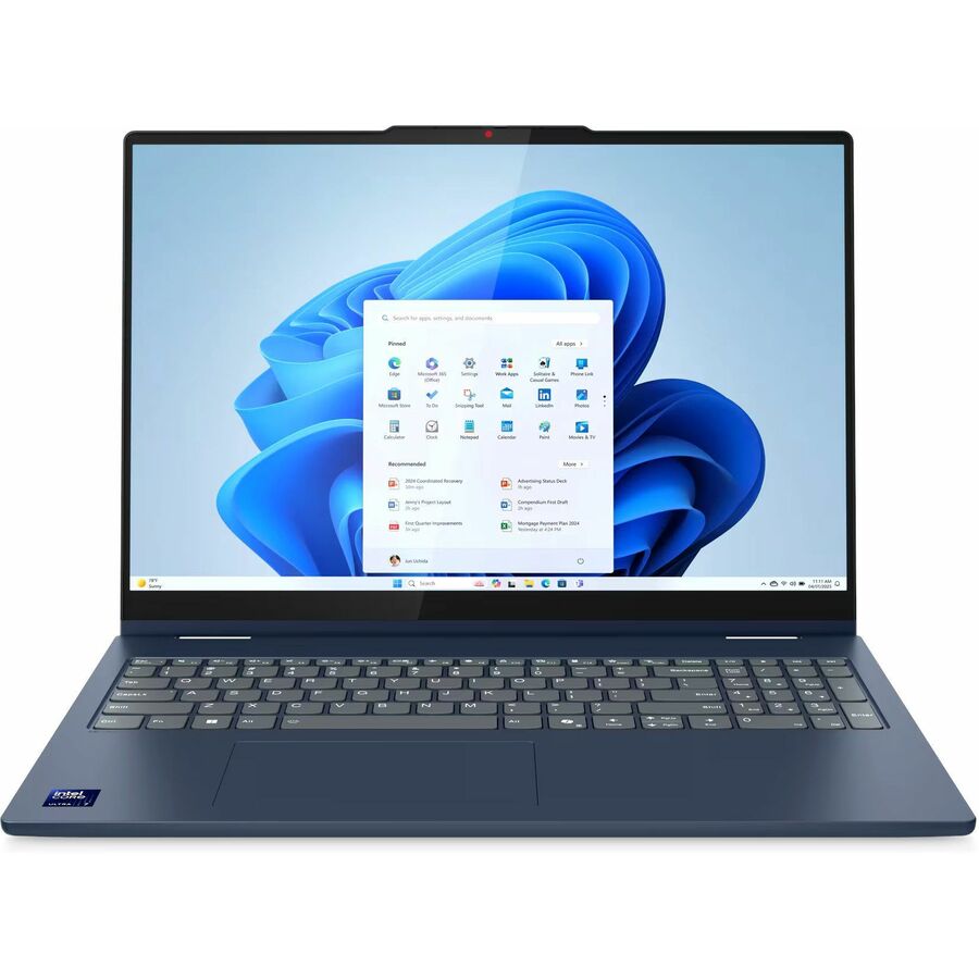 Lenovo IdeaPad 5 16IAL10 83KS001MUS 16" Touchscreen Convertible 2 in 1 Notebook - WUXGA - 60 Hz - Intel Core Ultra 7 255U - 16 GB - 512 GB SSD - English (US) Keyboard - Cosmic Blue