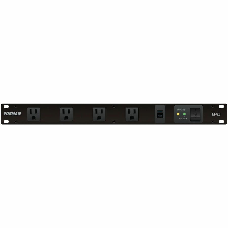 Furman Merit Z Series M-8z 15A Power Conditioner with EVS Surge Protection and USB Charging