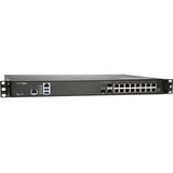 SonicWall NSA 2700 Network Security/Firewall Appliance - 16 Port - 10/100/1000Base-T, 10GBase-X - 10 Gigabit Ethernet - DES, 3DES, MD5, SHA-1, AES (128-bit), AES (192-bit), AES (256-bit) - 16 x RJ-45 - 3 Total Expansion Slots - 1 Year TotalSecure Essential Edition - 50 Hz, 60 Hz - 1U - Rack-mountable - TAA Compliant