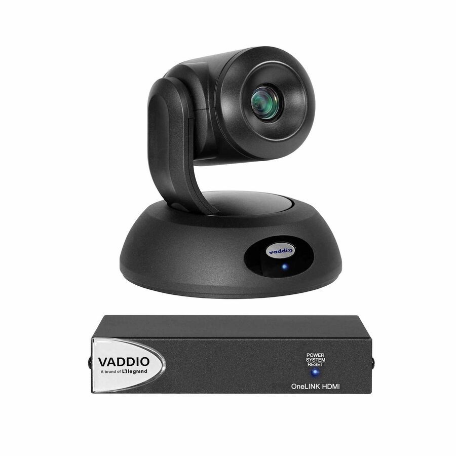 Vaddio RoboSHOT 4K 12E HDBT PTZ Camera OneLINK HDMI Video Conferencing System - TAA Compliant - Black