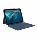 Logitech Rugged Combo 4c Touch iPad Keyboard Case, iPad (10th Gen, A16) Case with Trackpad, Military-Grade Drop Protection, USB-C Port, Smart Connector, Pencil Holder