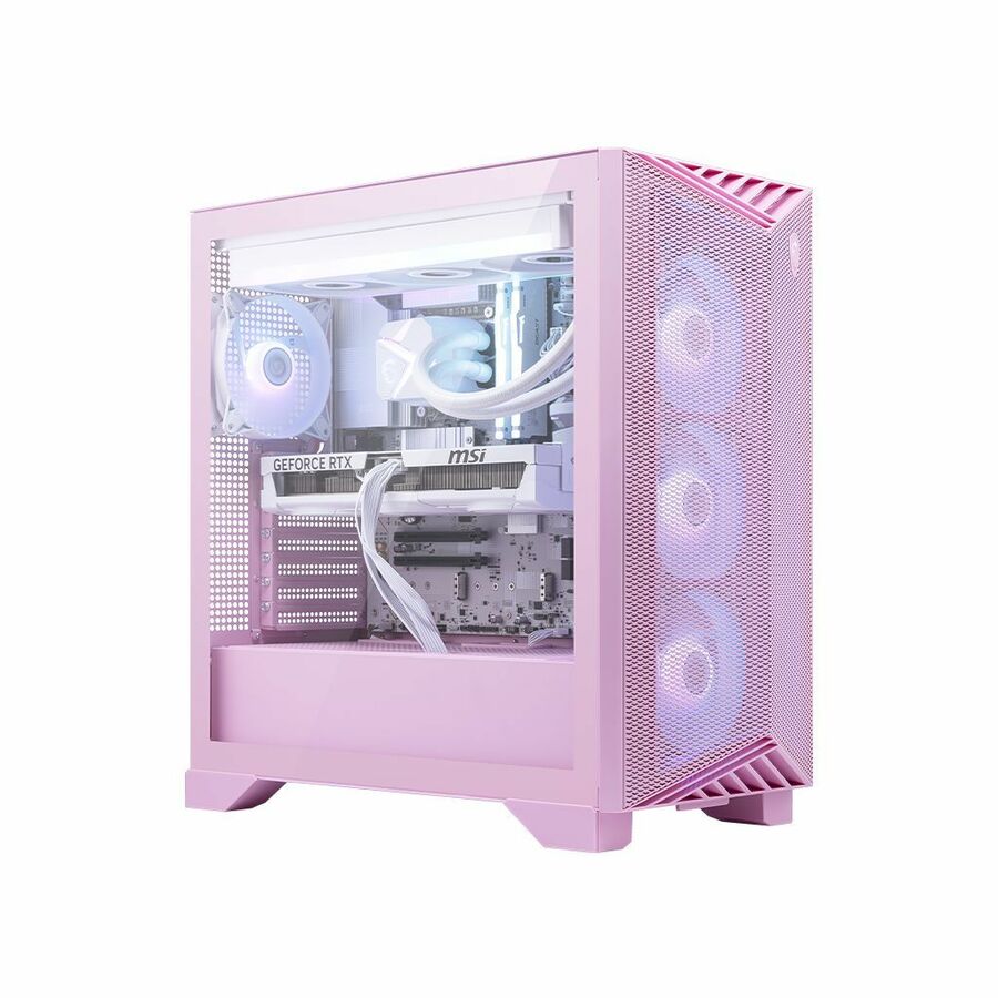 MSI Aegis RS2 AI C2NVM7-2254US Gaming Desktop PC - Intel Core Ultra 7 270K Plus, GeForce RTX 5060 Ti 8G White, 32GB DDR5, 1TB NVMe SSD, Liquid Cooling, Windows 11 Home, Pink