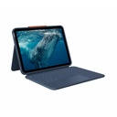 Logitech Rugged Combo 4c iPad Keyboard Case: iPad (10th Gen, A16) Case with Military-Grade Drop Protection, USB-C Charging Port, Smart Connector, Pencil Holder