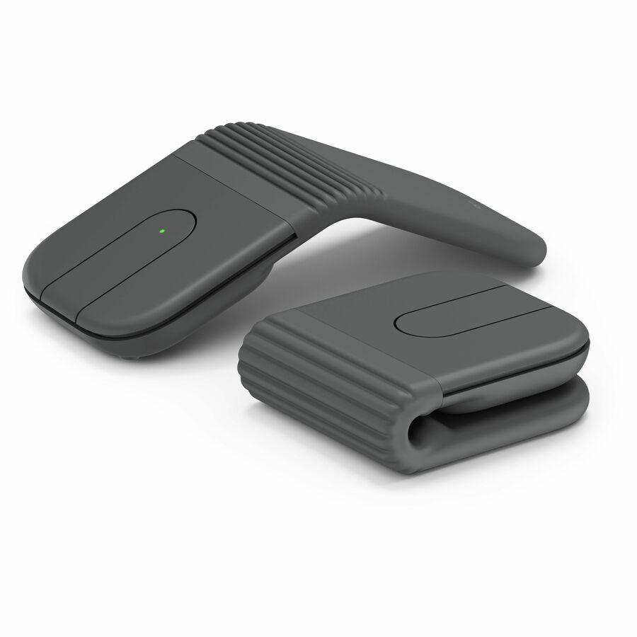 Logitech Mobi Fold, Ultra-Portable Travel Mouse, Small and Light, Touch Scroll, Quiet Clicks, 4K DPI, Bluetooth, Graphite