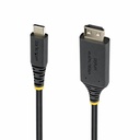 StarTech 6ft USB-C to HDMI Adapter Cable with Gripping Connector, 4K 60Hz, HDR, Uni-directional USBC to HDMI Video Converter