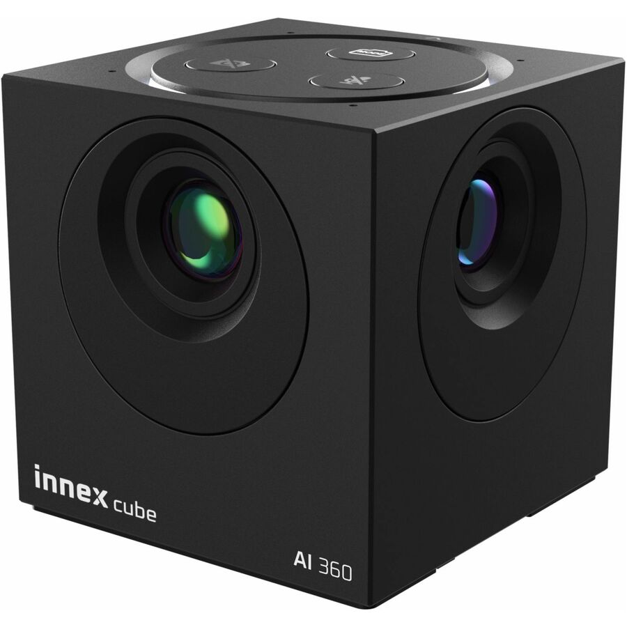 Innex CUBE 4K 360 Portable AI Smart Video Conference System with Carrying Case & Remote