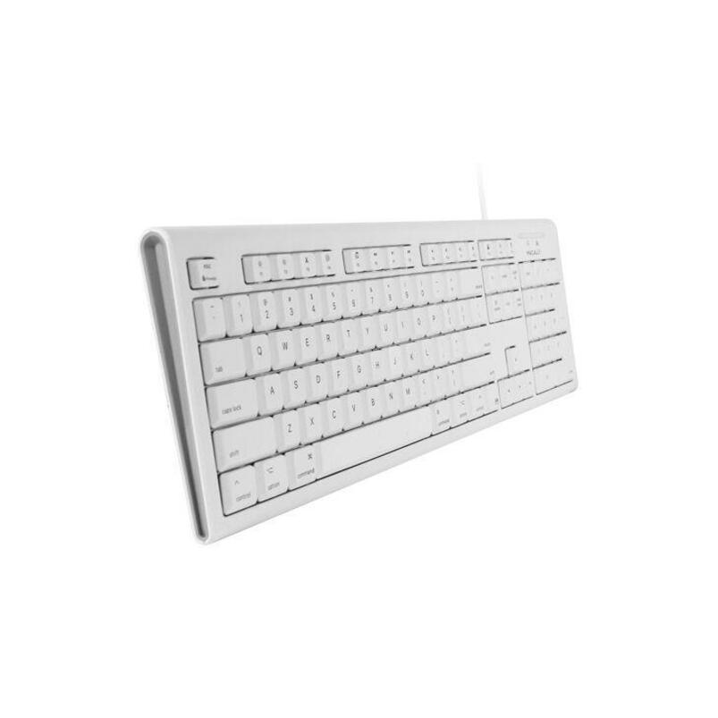 Macally White 104 Key Full Size USB Keyboard for Mac