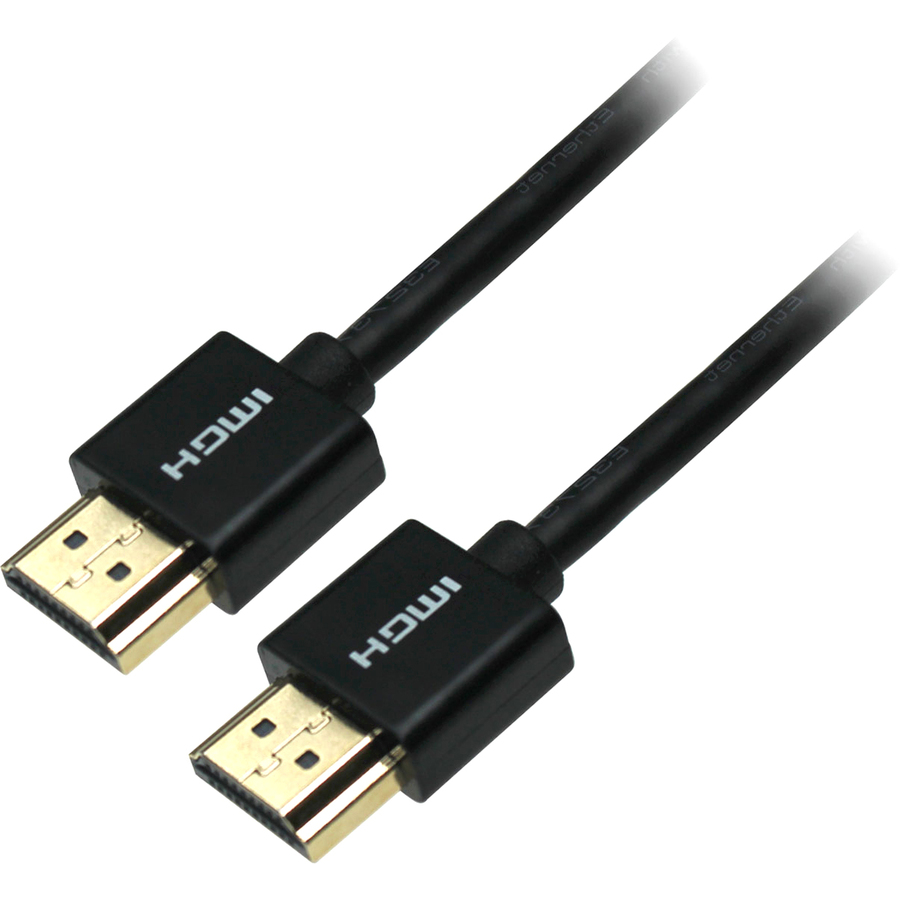 4XEM 10FT Ultra Slim HDMI Cable 4K UHD High Speed - HDMI to HDMI Male-Male - 18Gbps - Black