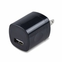 4XEM 5W USB-A Wall Charger, 5V/1.1A Output, 100-240V Input, Black