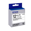 Epson LabelWorks Standard LK Tape Cartridge ~1/2" Black on White