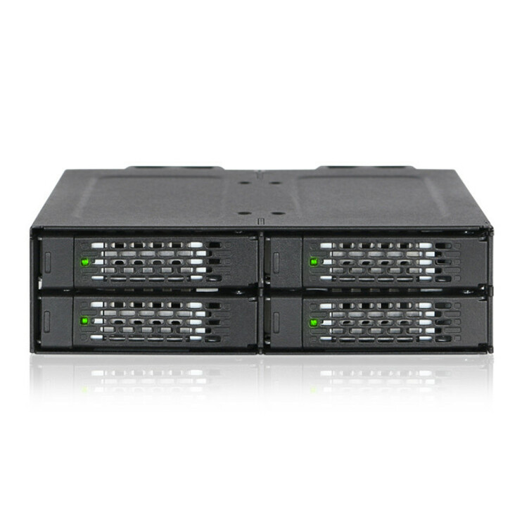 Icy Dock ToughArmor MB699VP-B Drive Enclosure for 5.25" - Mini-SAS HD Host Interface Internal - Black