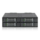 Icy Dock ToughArmor MB699VP-B Drive Enclosure for 5.25" - Mini-SAS HD Host Interface Internal - Black