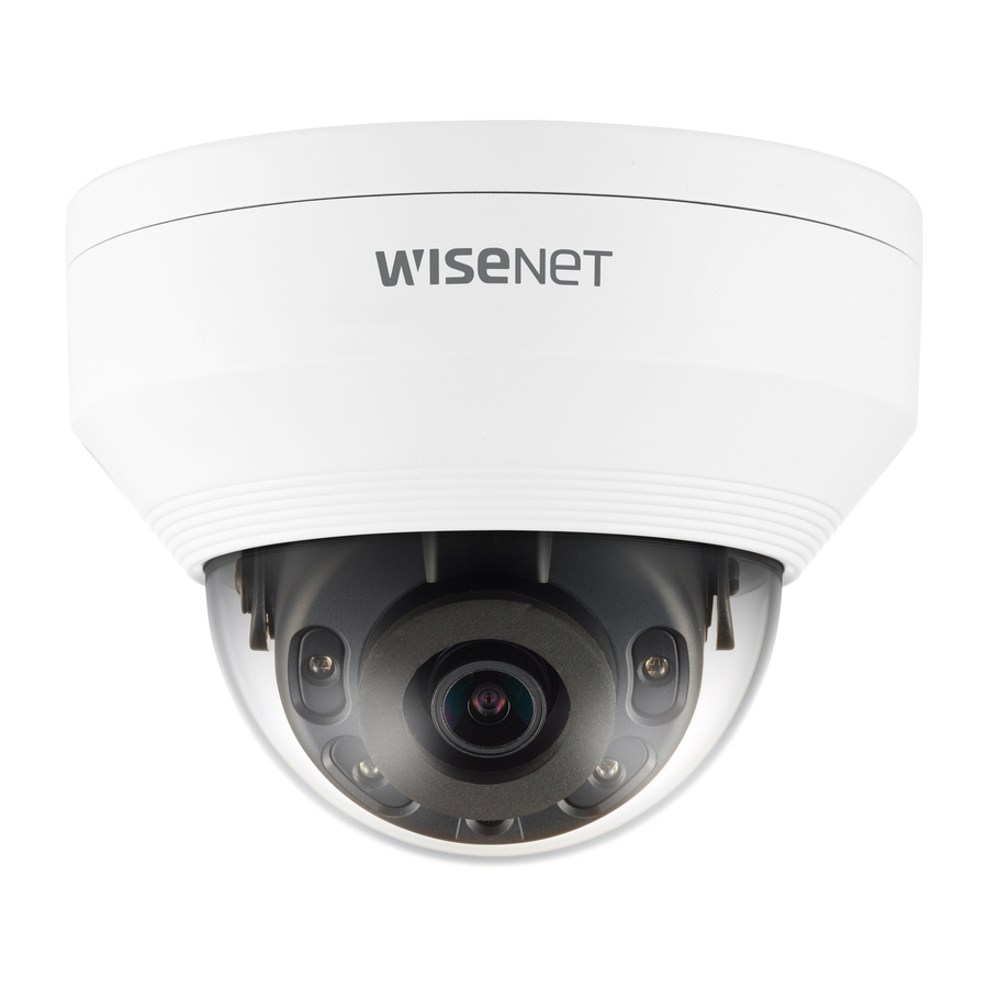 Wisenet QNV-8010R 5 Megapixel Network Camera - Dome - White