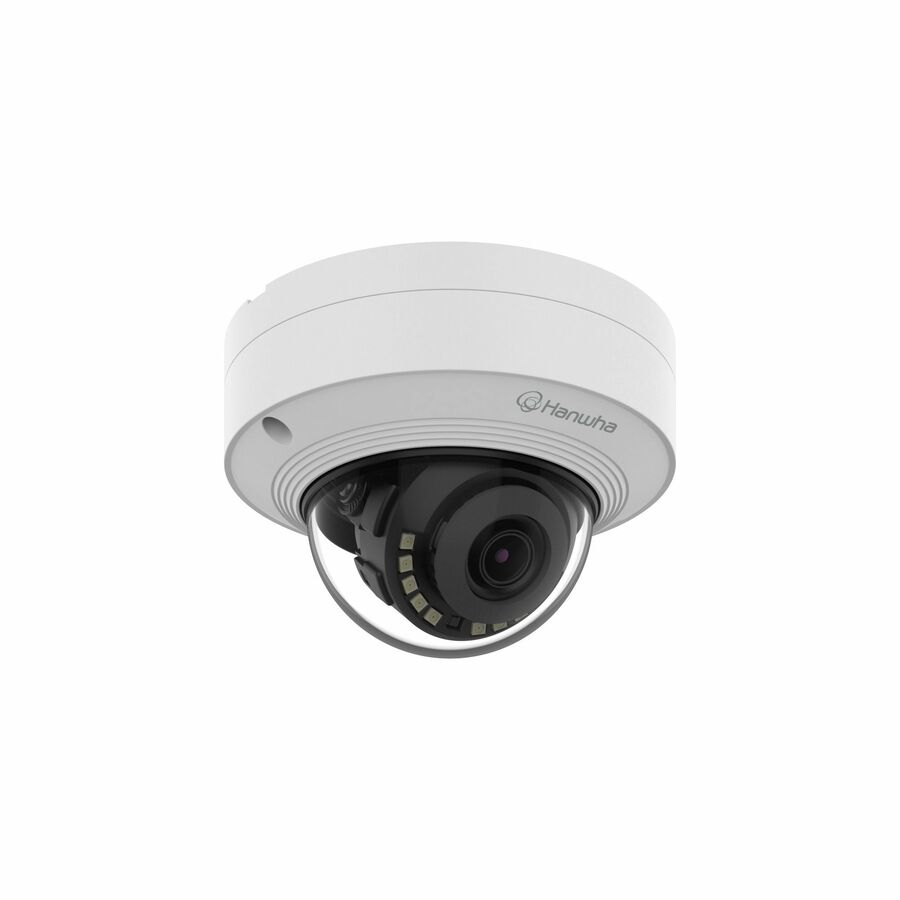 Hanwha QNV-C9011R 8 Megapixel 4K Network Camera - Color - Dome - White