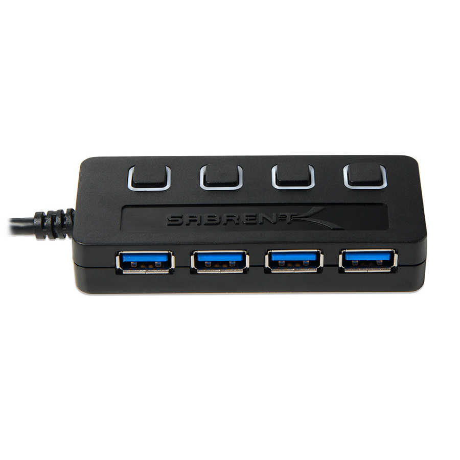 Sabrent 4-Port USB 3.0 Hub with Power Switches