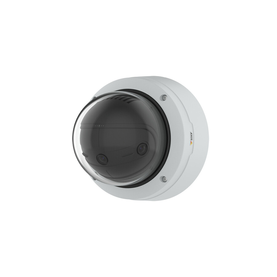 AXIS Panoramic P3818-PVE 13 Megapixel Outdoor 4K Network Camera - Color - Dome - White - TAA Compliant