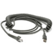 Zebra Cable - USB: Series A Connector, 15ft. (4.6m) Coiled