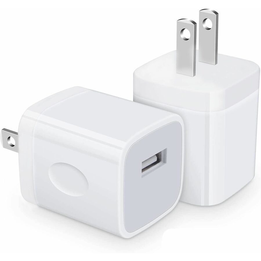 4XEM 5W USB-A Wall Charger, 5V/1.1A AC Power Adapter, Compact, White