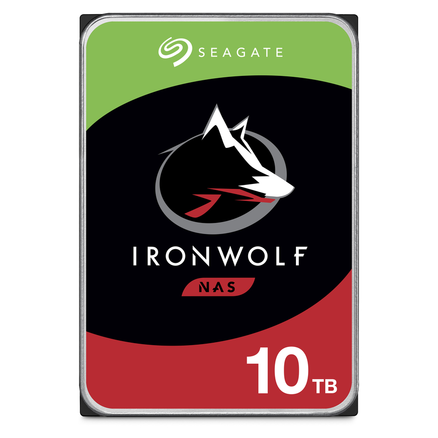 Seagate IronWolf ST10000VN0008 10 TB Hard Drive - 3.5" Internal - SATA (SATA/600) - Conventional Magnetic Recording (CMR) Method