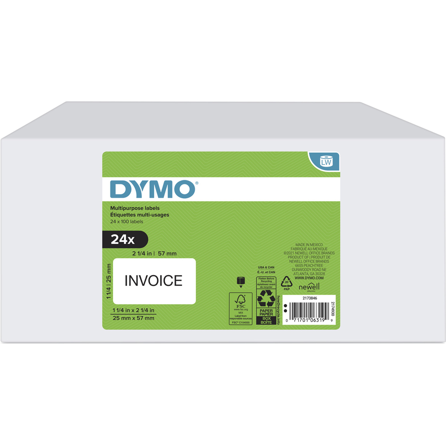Dymo Multipurpose White Medium Labels