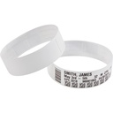 Zebra Wristband Polypropylene 1 x 11in Direct Thermal Zebra Z-Band Direct HC100