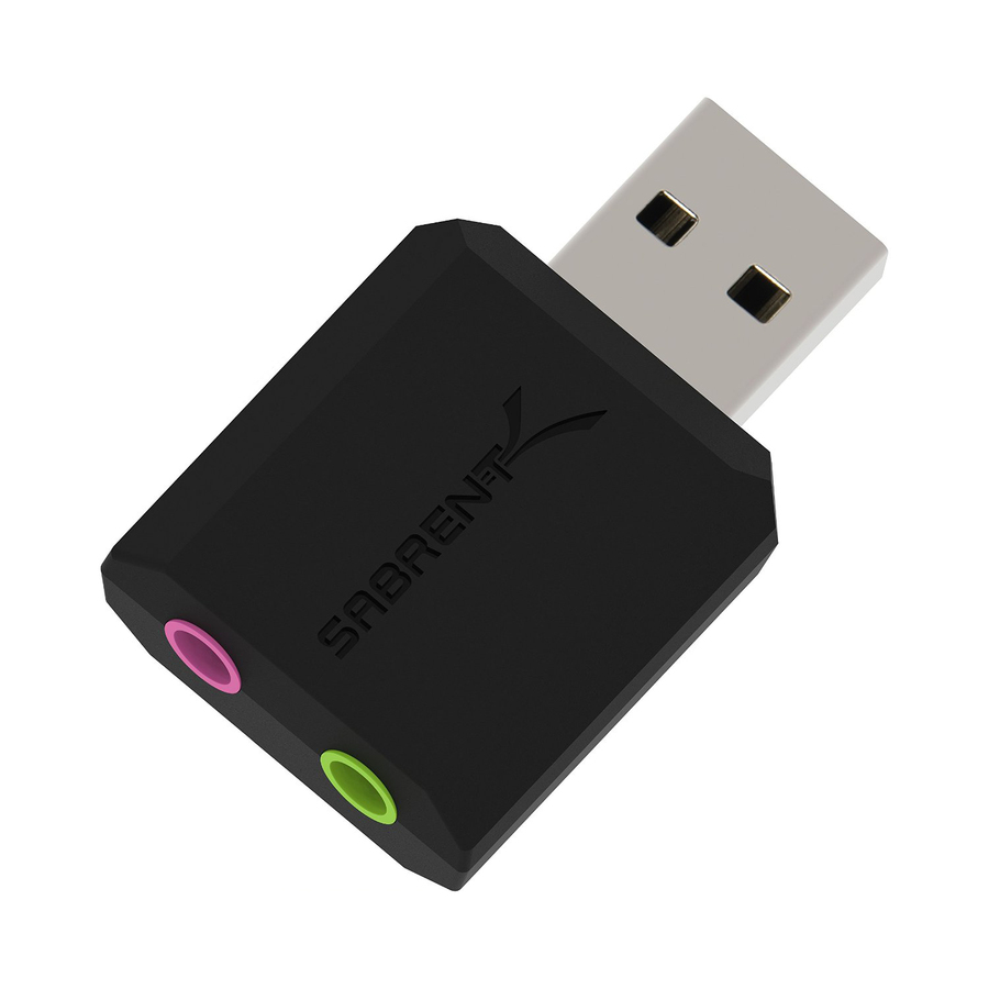 Sabrent USB Stereo 3D Sound Adapter