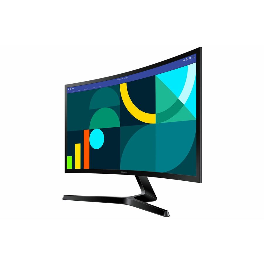 Samsung Essential S3 S24D368GAN 24" Class Full HD Curved Screen LCD Monitor - 16:9 - Black