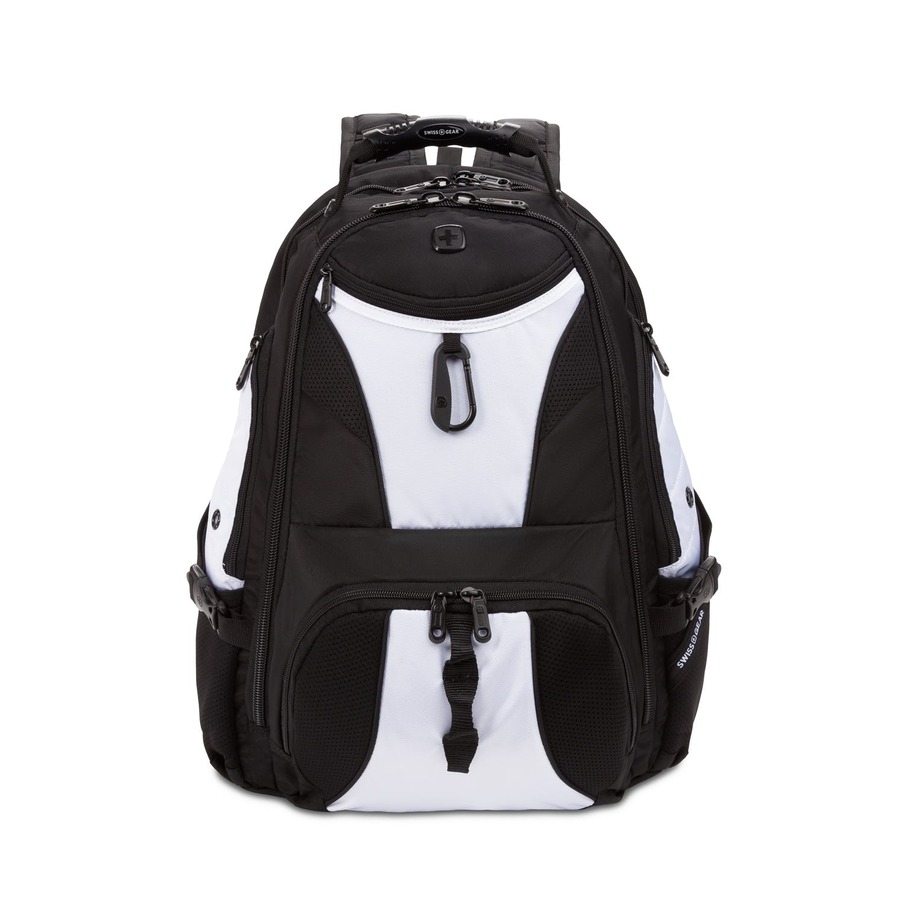 SwissGear ScanSmart 1900204418 Carrying Case (Backpack) for 17" Notebook - Black/White