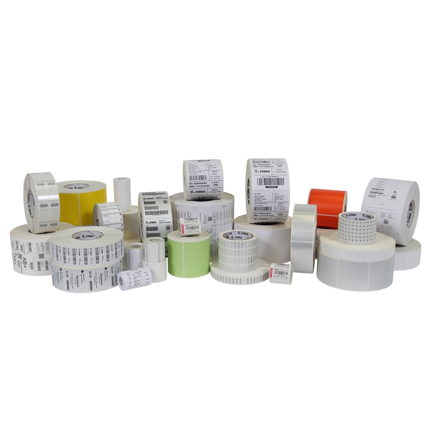 Zebra Label Polypropylene 2 x 1in Direct Thermal Zebra PolyPro 4000D 1 in core