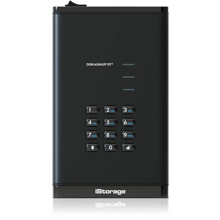 iStorage diskAshur DT3 24 TB Portable Hard Drive | FIPS 140-3 Level 3 Pending | Incorporated Common Criteria EAL 5+ | PIN protected | Dust/Water Resistant | TAA Compliant