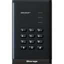 iStorage diskAshur3 8 TB Portable Solid State Drive | Black | Incorporated Common Criteria EAL 5+ | PIN protected | AES 256-bit Full Disk Hardware Encryption | Dust/Water Resistant | TAA Compliant