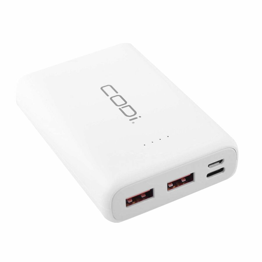 CODi 10,000mAh Quick Charge PowerBank w/ USB-C, USB-A (x2), Micro-USB