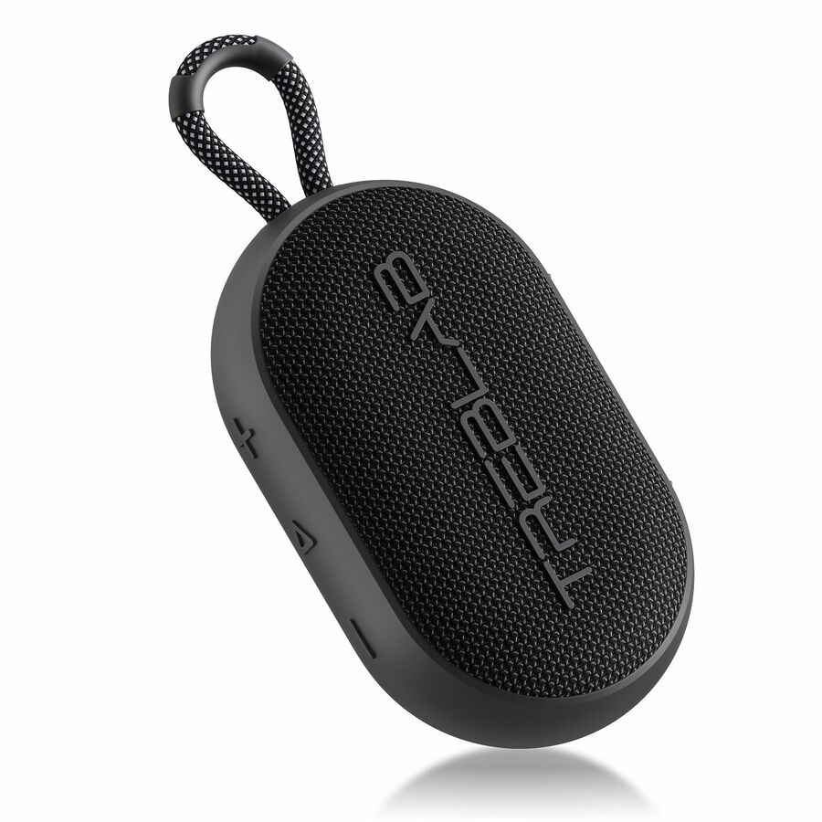 TREBLAB HD-Go - Ultra Portable Hand Held Speaker with Clip, 7W Power with Bass, 16H Playtime, IPX7 Waterproof, Built-in Mic