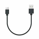 4XEM 1FT USB-A to USB-C Power Delivery Cable - Black