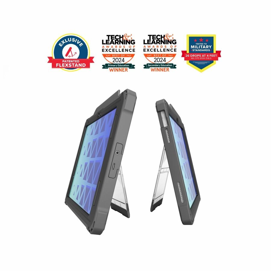 MAXCases Shield Extreme-X2 iPad Case for iPad 10/11 10.9" w Updated /3.5 mm Adapter w/ Tamper-Resistant Option (2026) (Black)