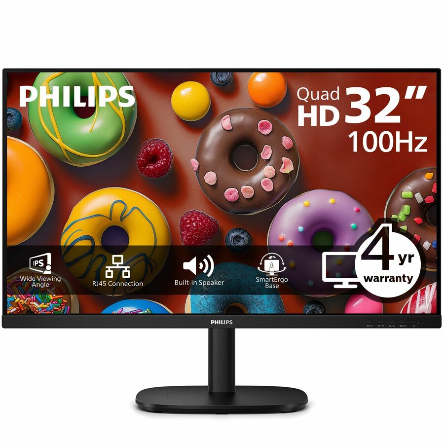 Philips 32B2U3601 32" Class WQHD LED Monitor - 16:9 - Black