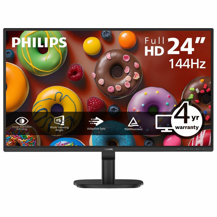 Philips 24B2N2200G 24" Class Full HD LED Monitor - 16:9 - Textured Black
