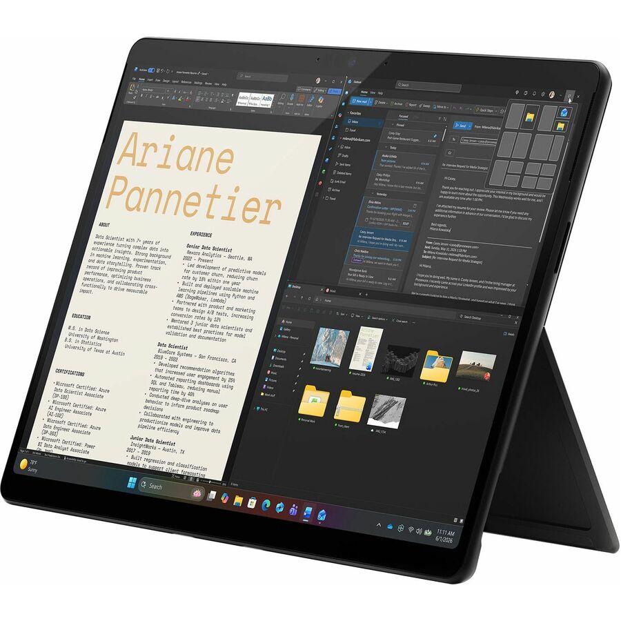 Microsoft Surface Pro (12th Edition) Copilot+ PC Tablet - 13" - Qualcomm Snapdragon X2 Elite - 16 GB - 512 GB SSD - Black