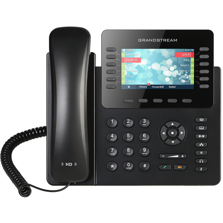 Grandstream GXP2170 IP Phone - Corded/Cordless - Corded - Bluetooth - Wall Mountable - Black