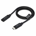 StarTech 2ft (60cm) USB4 Extension Cable, 40Gbps, 240W, 8K 60Hz/4K 240Hz, USB-C Male to Female Extender Cord, Thunderbolt 4 Compatible