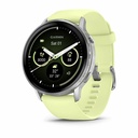 Garmin Venu 4 - 45 mm Silver with Citron Silicone band