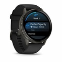 Garmin Venu 4 - 45 mm Slate with Black Silicone Band