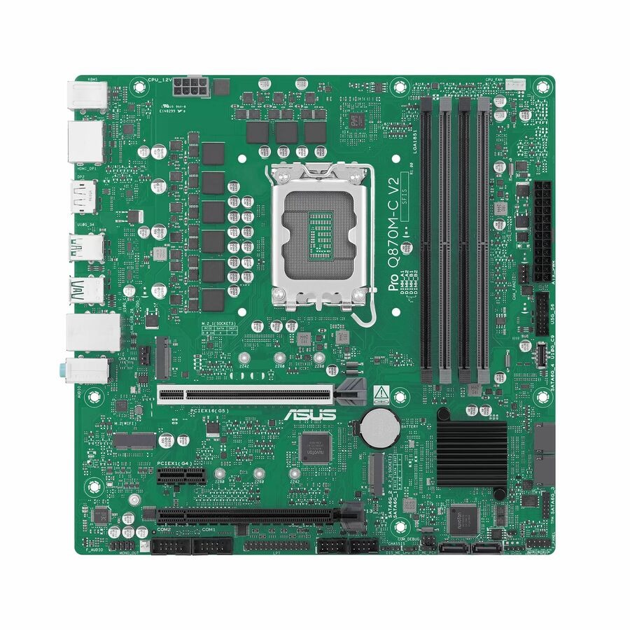 Asus Pro Q870M-C V2-CSM Desktop Motherboard - Intel Q870 Chipset - Socket LGA-1851 - Micro ATX