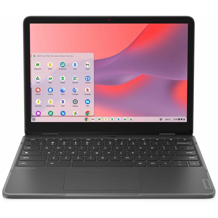 Lenovo 500e Yoga Chromebook Gen 4 82W40039US 12.2" Touchscreen Convertible 2 in 1 Chromebook - WUXGA - 60 Hz - Intel N-Series N100 - 4 GB - 32 GB Flash Memory - English Keyboard - Graphite Gray