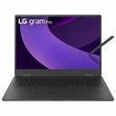 LG gram Pro 16T90TP-K.AAB4U1 16" Touchscreen Convertible 2 in 1 Notebook - WQXGA+ - 120 Hz - Intel Core Ultra 7 255H - Intel Evo Platform - 16 GB - 1 TB SSD - Obsidian Black