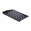 StarTech 1U Vented Server Rack Shelf, 12in (31.5cm) Mounting Depth, Cantilever Tray, 25lb (11.3kg) Capacity, Includes Cage Nuts/Screws