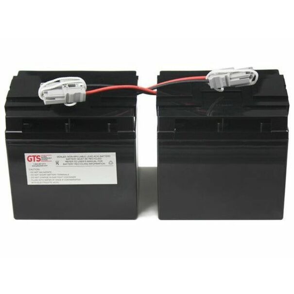 GTS UPS replacement battery for APC RBC55; designed for use with APC DLA2200, SUA2200, SUA2200XL, SUA3000, SUA3000XL, SUA3000XLT, SUA5000RMT5U (2); sealed lead acid; 100% OEM compatible; fully assembled; 24 month warranty