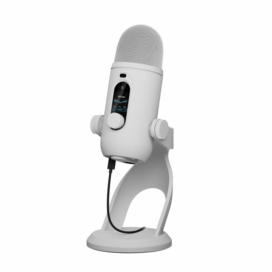 Logitech G Blue Yeti 2 USB Mic for Gaming, Voice Proximity Sensor, AI-Powered De-Noiser, White