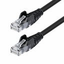 StarTech 25ft Black Cat6 Ethernet Cable, Snagless RJ45, UTP, 24AWG Bare Copper Wire, Network Patch Cord