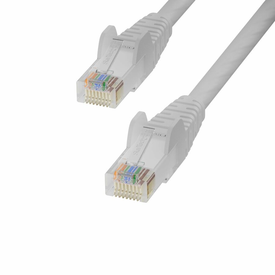 StarTech 10ft White Cat6 Ethernet Cable, Snagless RJ45, UTP, 24AWG Bare Copper Wire, Network Patch Cord
